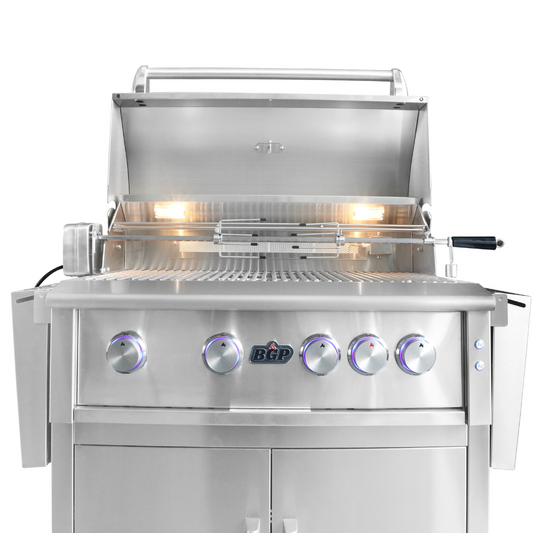 32" 4 Main Burners w/back burner & LED knob light - Gas Grill