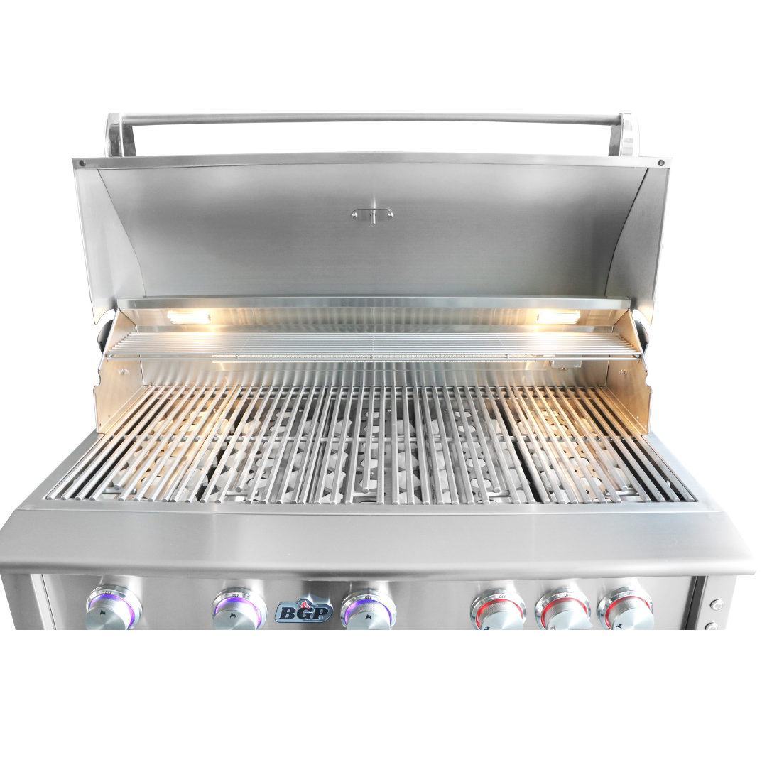 40" 5 Main Burners w/ back burner & LED knob light - Gas Grill