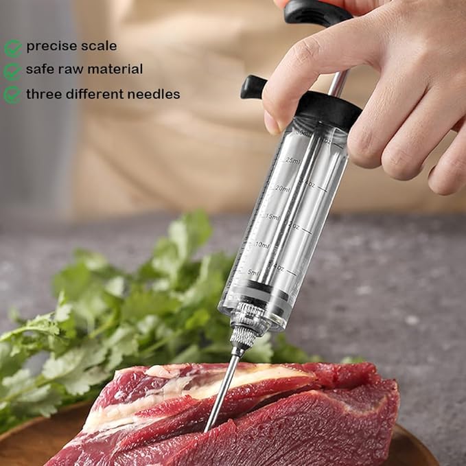 Marinade Meat Injector - Black 1 oz