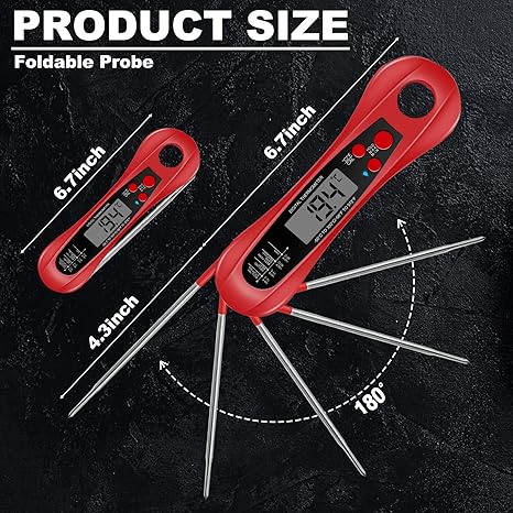 InstaProbe Thermometer - Red 1 pack