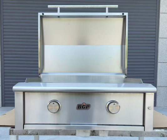30" Built-In Stainless Steel Griddle - Hinged Lid
