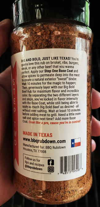 BBQ Rubdown Big Bold Beef Rub