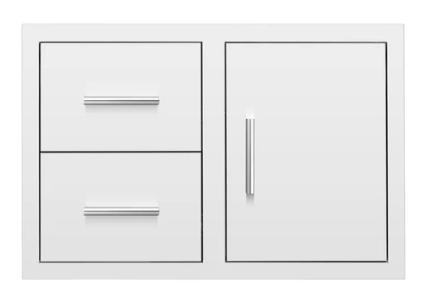BGP DOUBLE DRAWER/DOOR COMBO 33X22