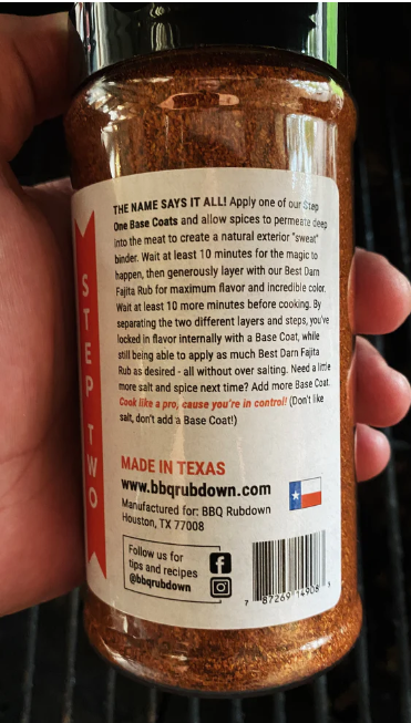 BBQ Rubdown Best Darn Fajita Rub