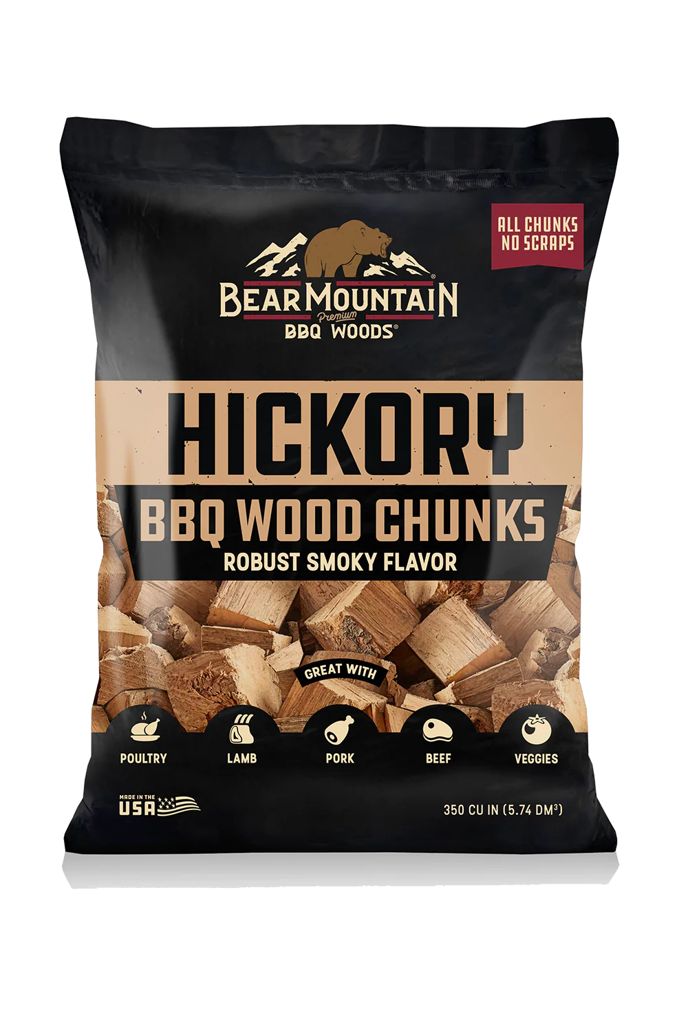 Bear Mountain Wood Chunks – Hickory
