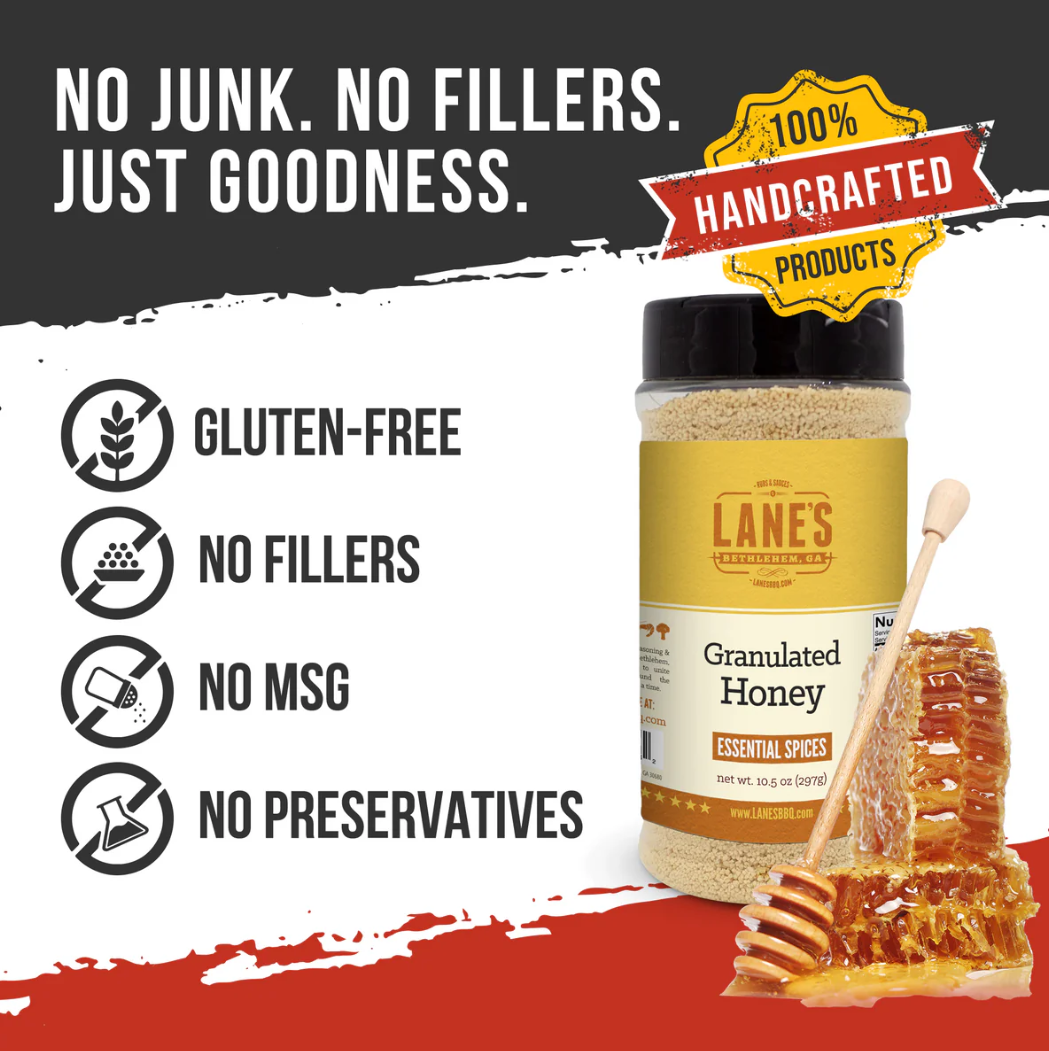 Lane's BBQ Granulated Honey 10.5oz