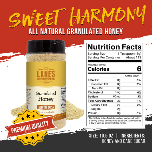 Lane's BBQ Granulated Honey 10.5oz