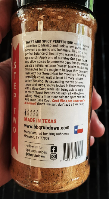 BBQ Rubdown Sweet Heat Honey Pequin Rub