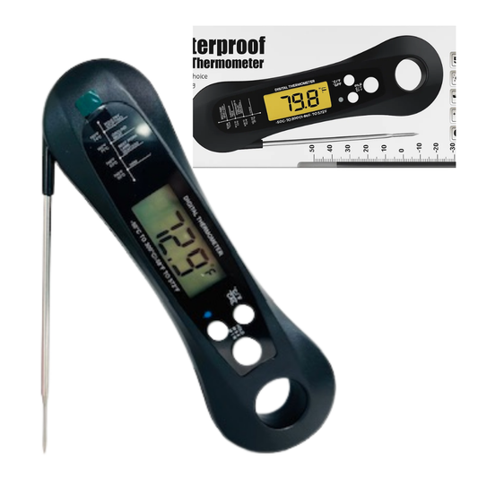 Waterproof Meat Thermometer Red