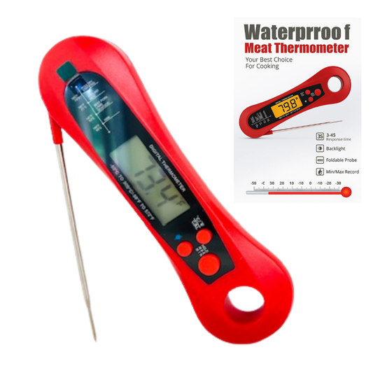 Waterproof Meat Thermometer Black