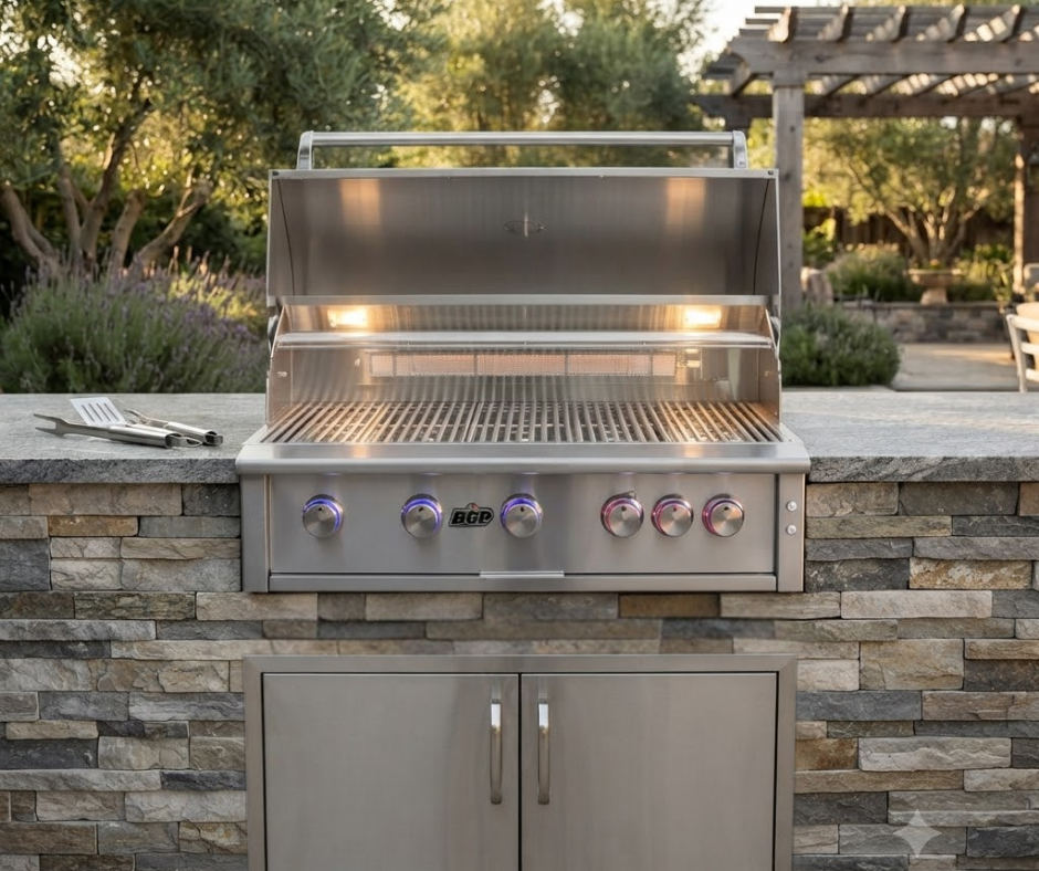 40" Built-In Stainless Steel Gas Grill
