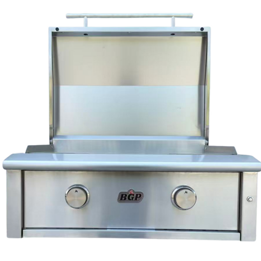 30" Built-In Griddle - HINGED LID  304SS